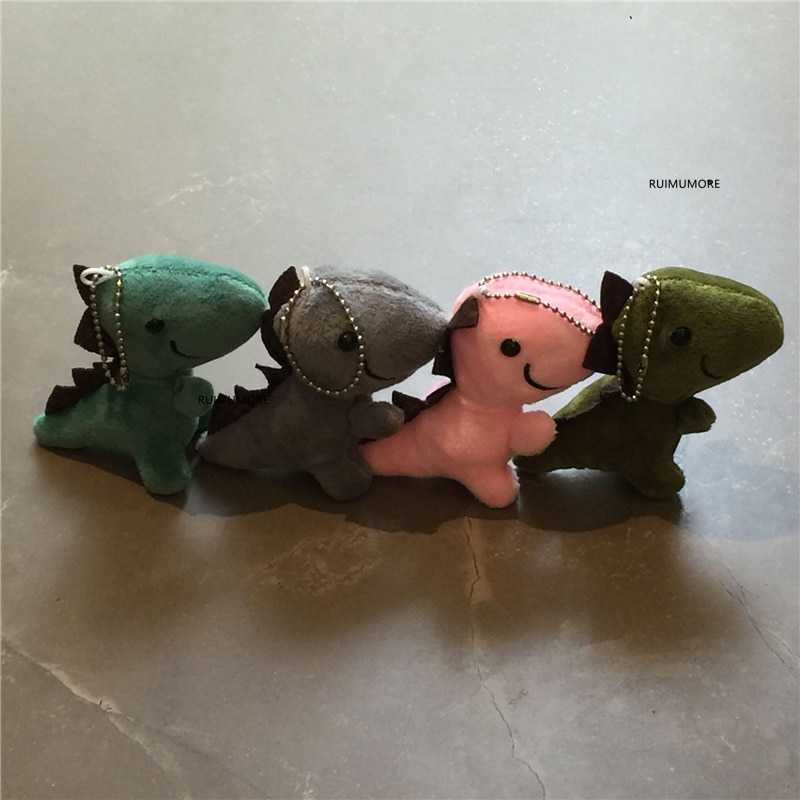 Colors Choice Small Dinosaur Plush Toy Animal Stuffed Keychain Kid s Keyring Gift DOLL 1