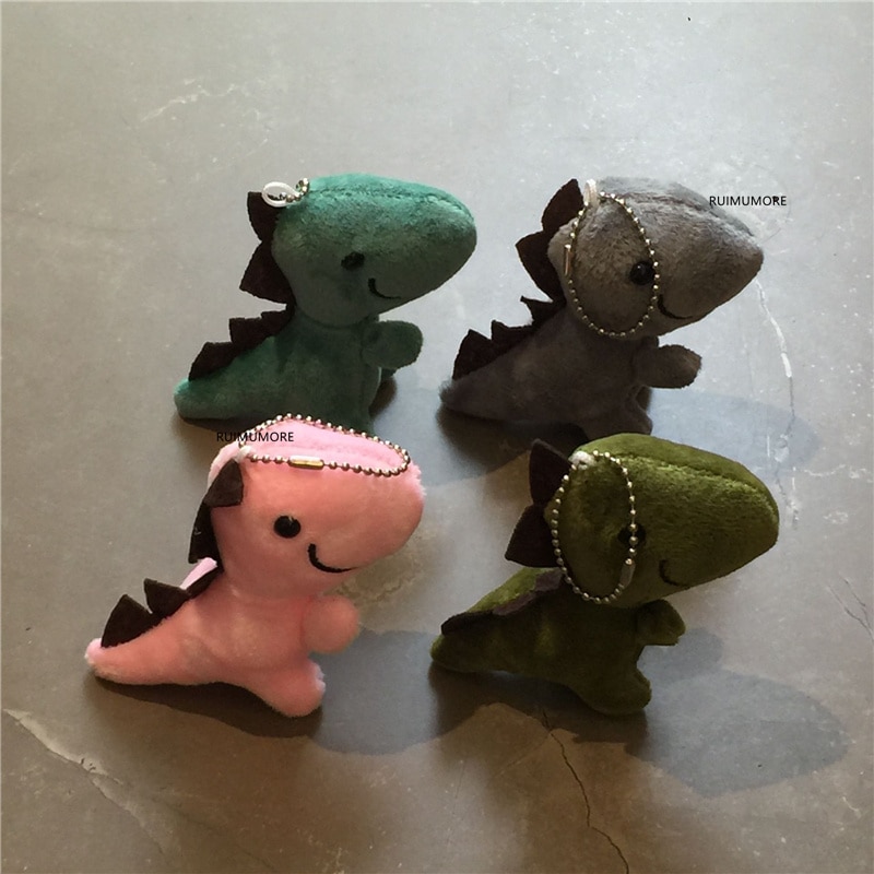 Colors Choice Small Dinosaur Plush Toy Animal Stuffed Keychain Kid s Keyring Gift DOLL