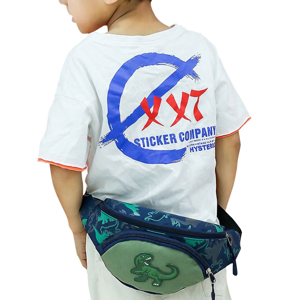 Newborn Kids Waist Pack Girl Boy Cartoon Dinosaur Chest Bag Children Belt Bag Money Pouch Baby 1