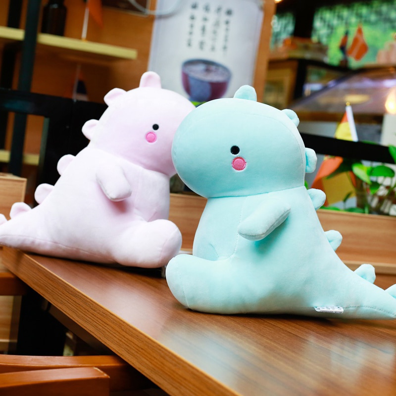 Ultra Soft Lovely Dinosaur Plush Doll Huggable Pink Blue Stuffed Dino Toy Kids Huggable Animals Plush 1